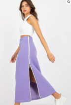 Women's Lavender Sweat Skirt