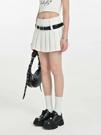 Women's High-Waist Pleated Mini Skirt