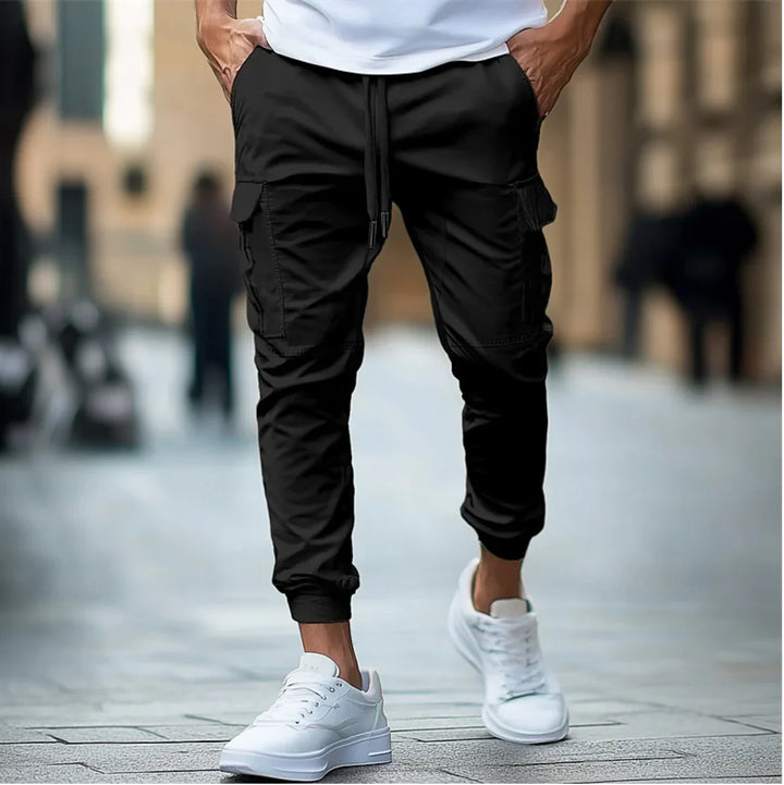 Men's Cargo Pants for Casual and Outdoor Wear Black