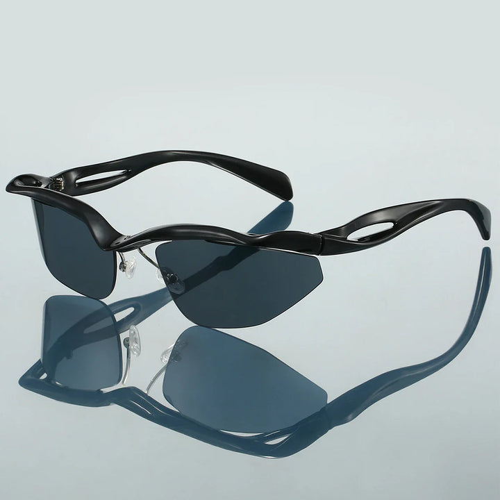 Stylish Curved Sunglasses for Ultimate Sun Protection