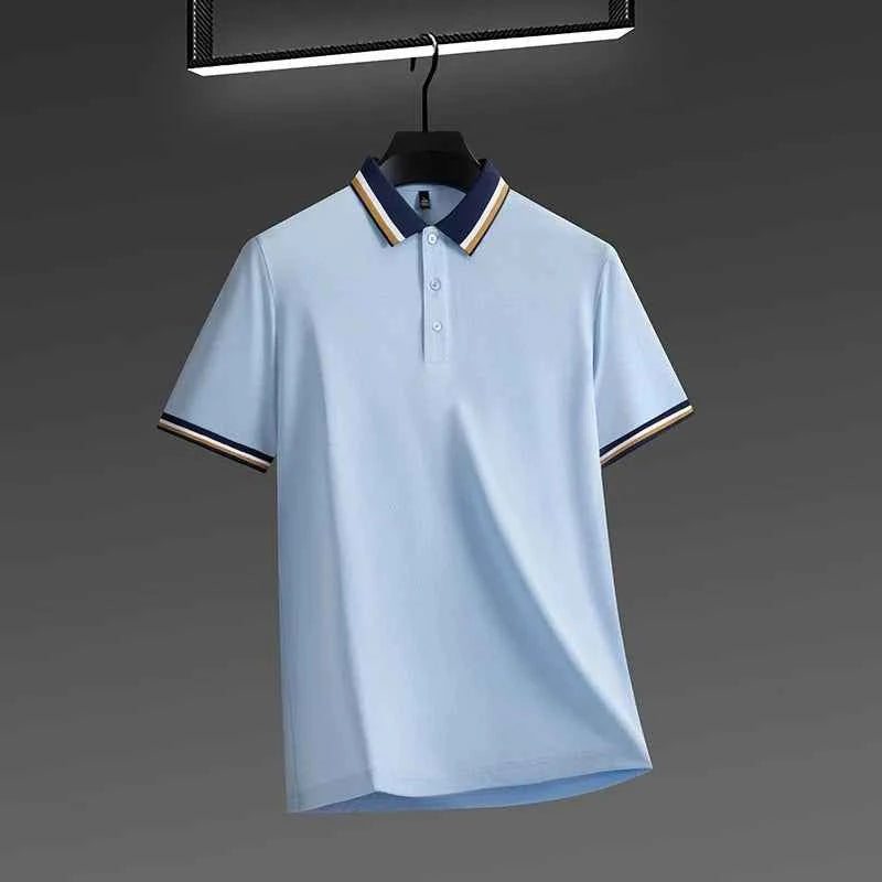 Men's Performance Polo Shirt Sky Blue