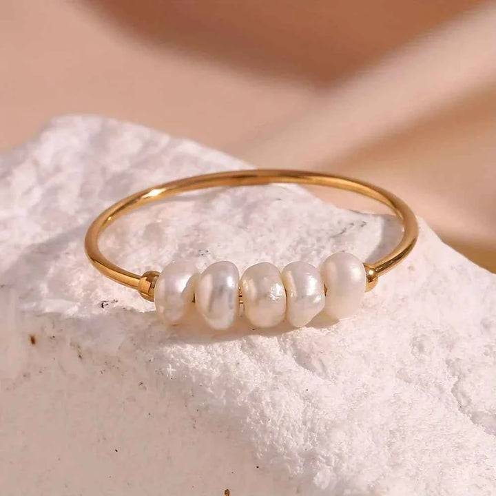 Baroque Pearl Embellished Ring