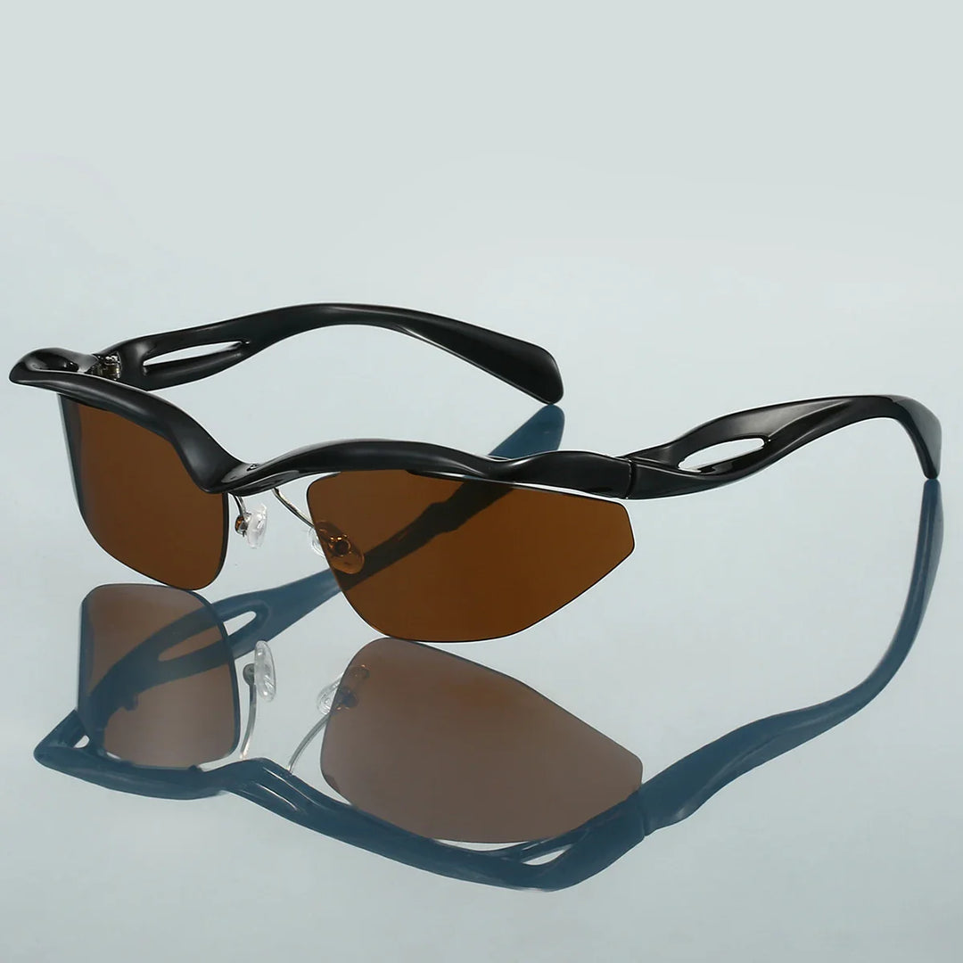 Stylish Curved Sunglasses for Ultimate Sun Protection