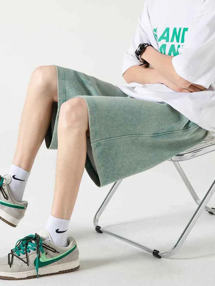 Men's Relaxed Fit Shorts – Breathable Fabric & Drawstring Waistband