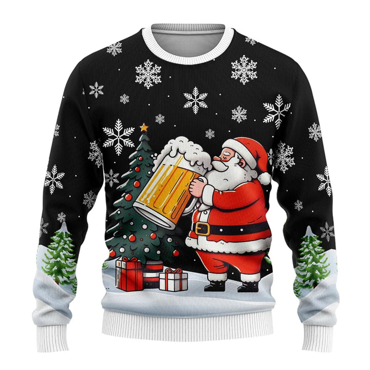 Julesweater til kvinder og mænd - afslappet hiphop-pullover