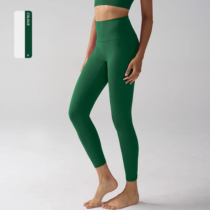 Women's High Waisted Leggings for Fitness, Yoga, and Everyday Use Marshy green