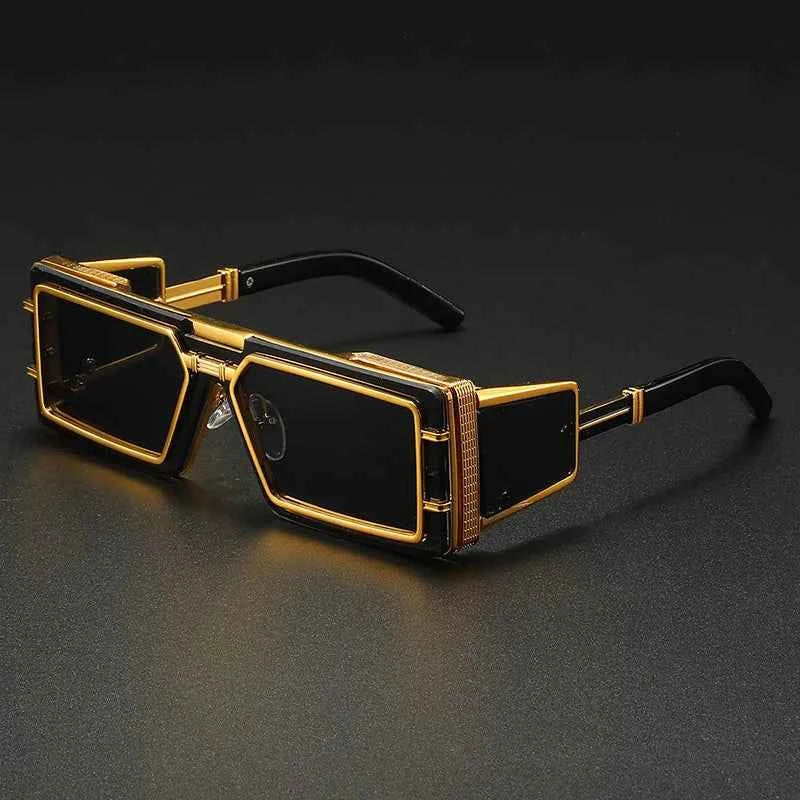 Chic Upton Street Sunglasses for Stylish Protection Black & Gold