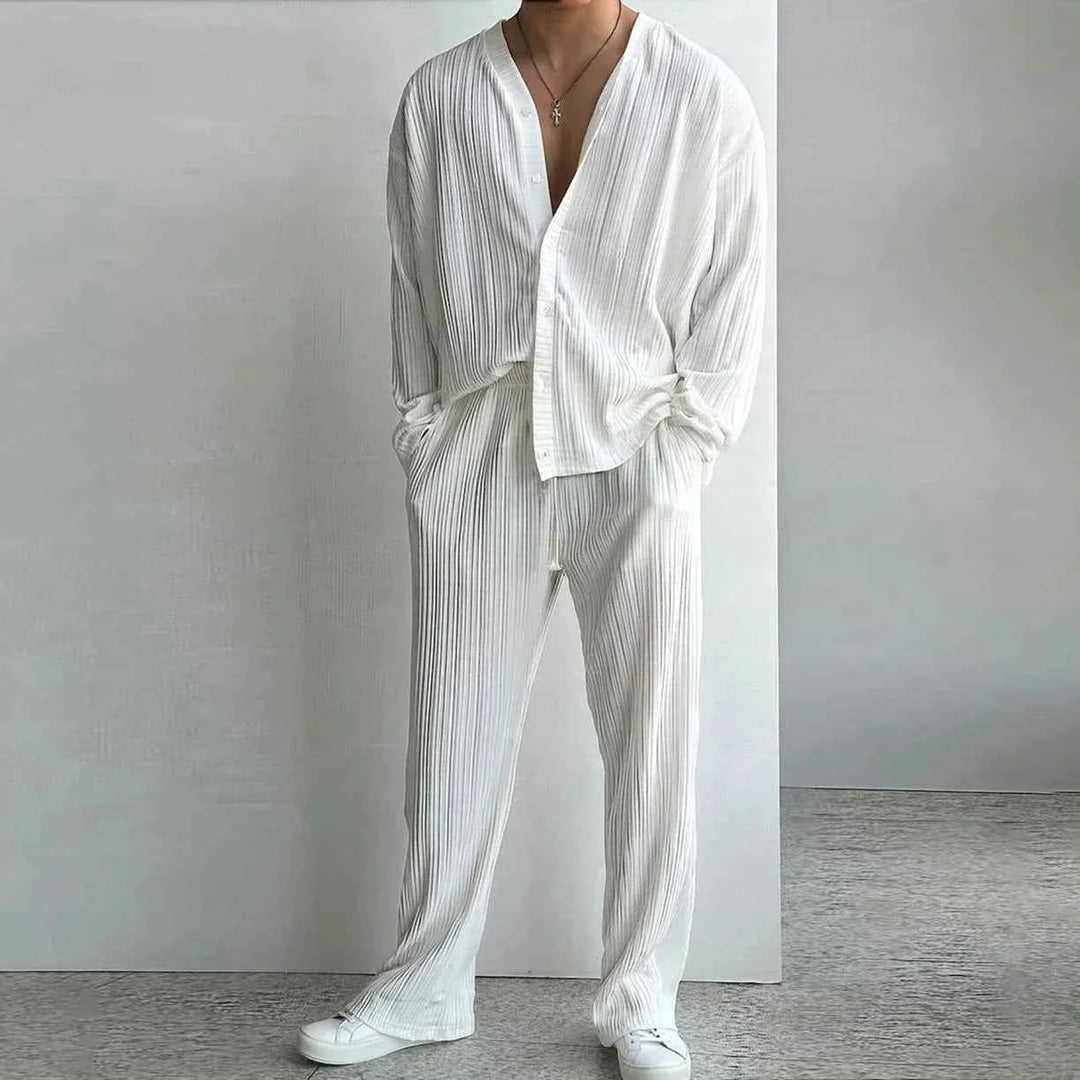 Men's Relaxed Linen Set – Breathable Two‑Piece Outfit for Comfort