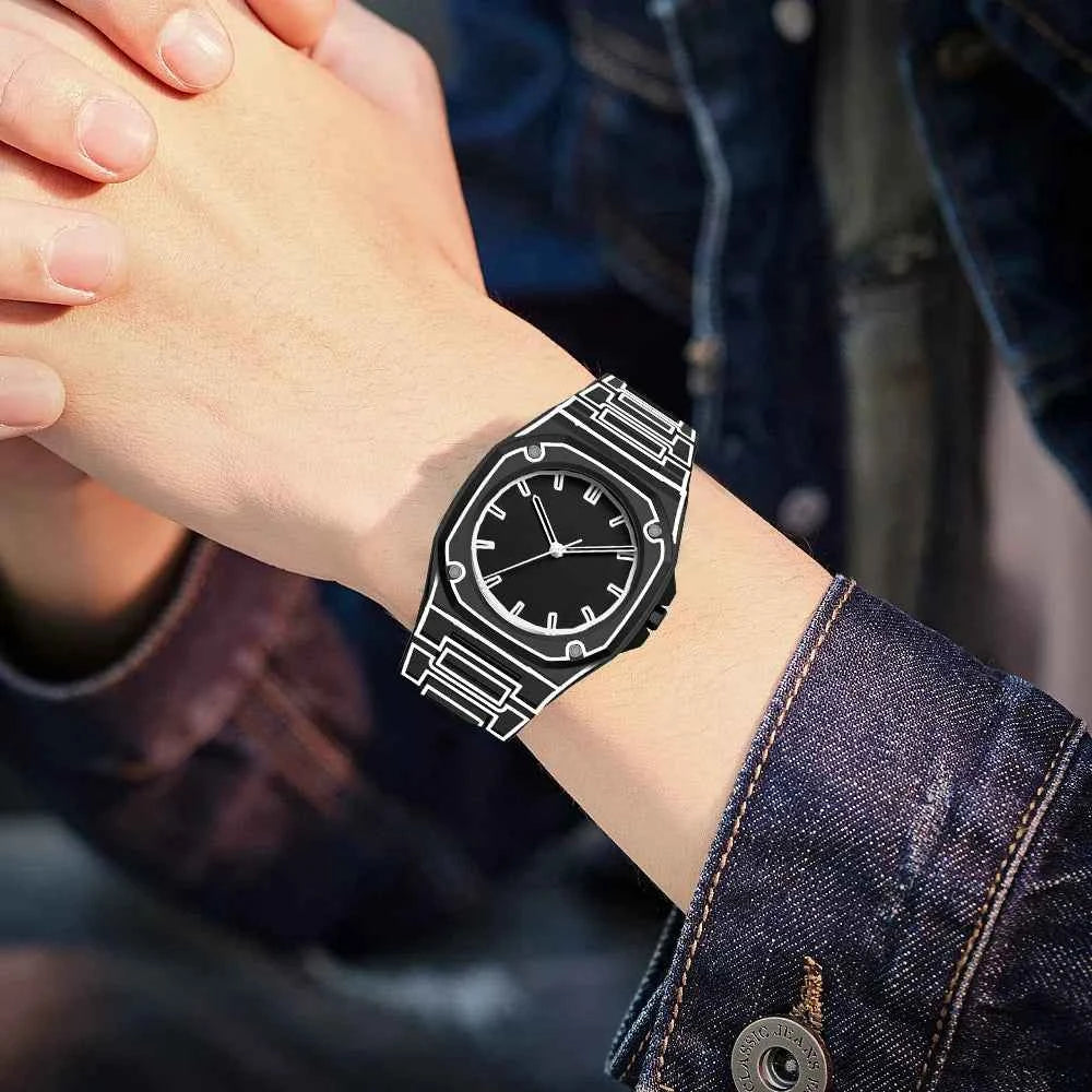 Stylish Arc Outline Watch for Modern Elegance