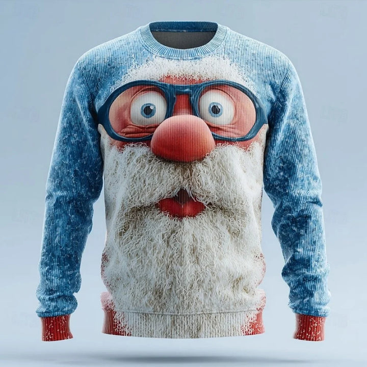 Cozy Knitted Ugly Christmas Sweater for Men - Crew Neck MYWYS00034