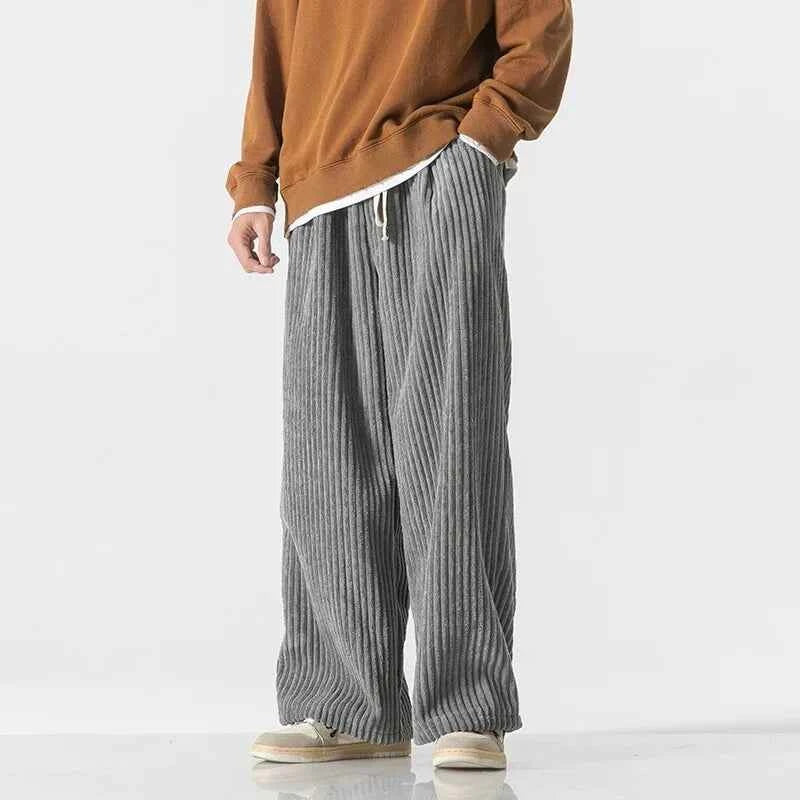 Men's Corduroy Pants - Stylish and Comfortable Trousers Gray
