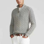 Men's Cable-Knit Sweater - Cozy Knitwear for Stylish Comfort