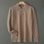 Men's Cashmere Sweater - Luxurious Comfort and Style Khaki