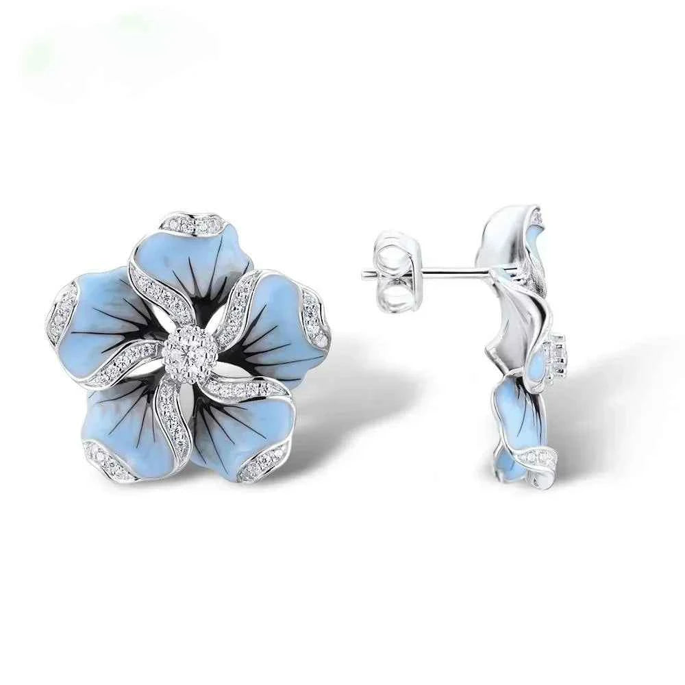 Blooming Delysia Earrings - Elegant Floral Design