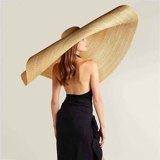 Seaside Sun Hat, Travel And Vacation Straw Hat, Straw Hat, Paper Straw Hat Khaki One size
