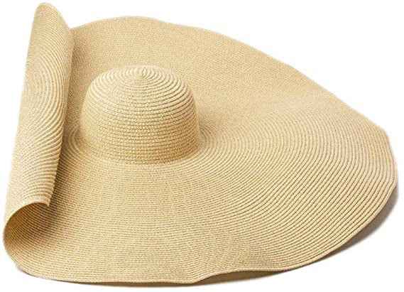 Seaside Sun Hat, Travel And Vacation Straw Hat, Straw Hat, Paper Straw Hat Beige One size