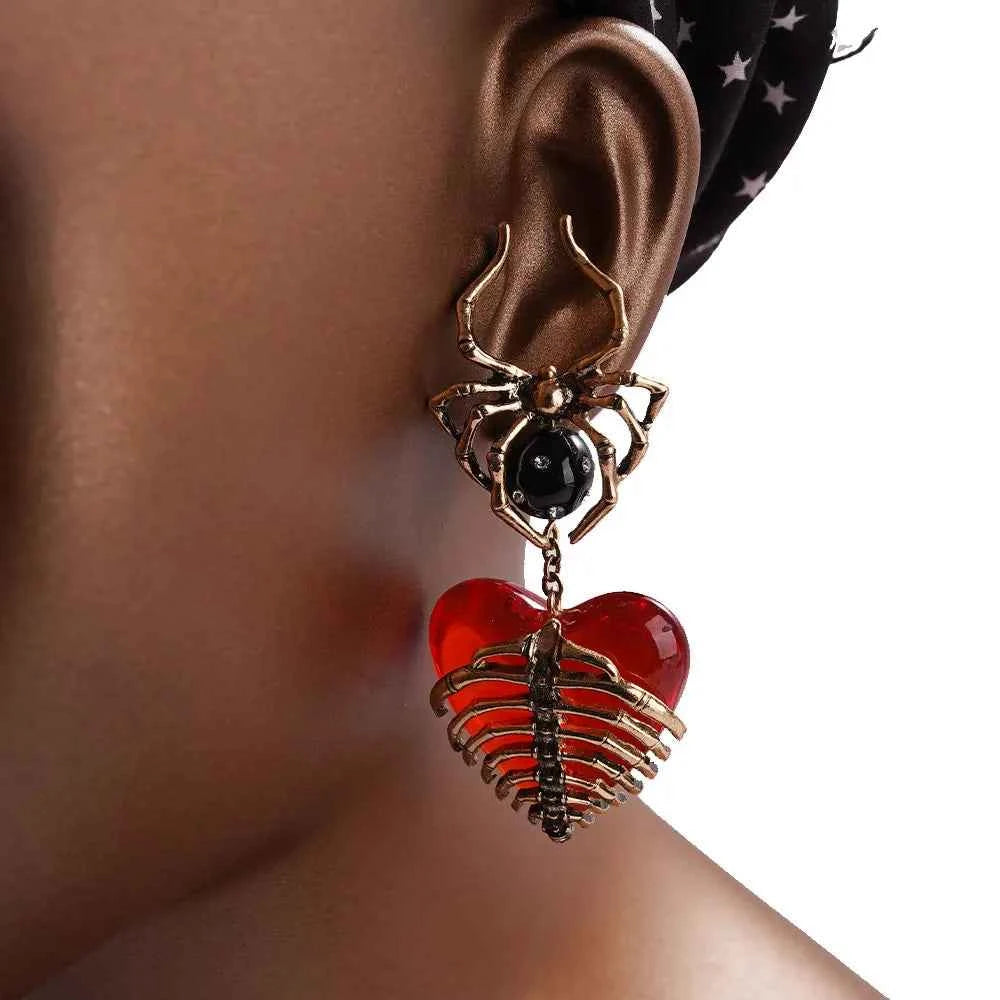 Enchanted Spider Earrings - Dark Romance Style