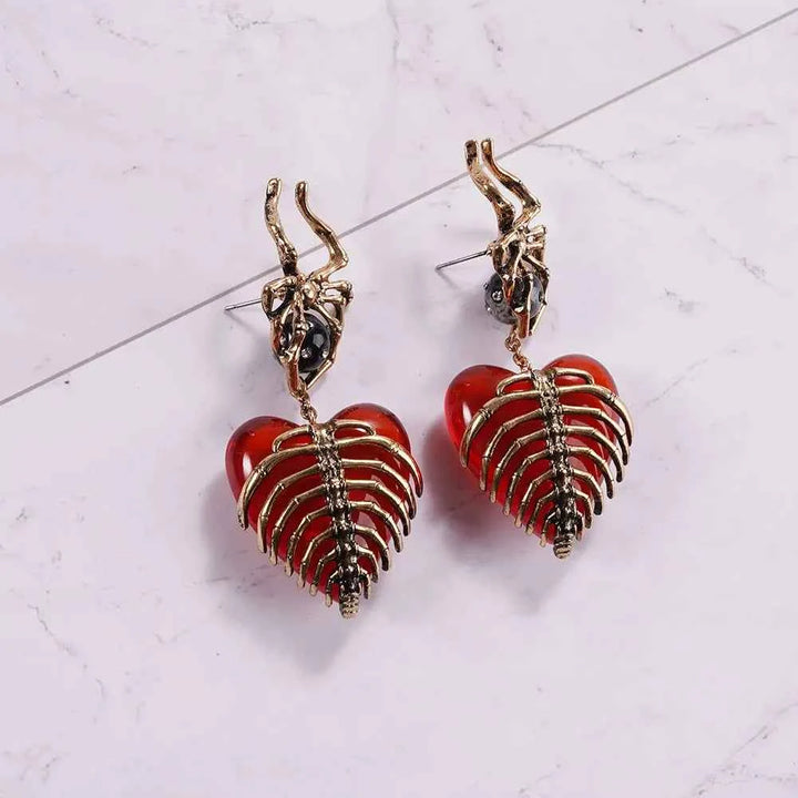Enchanted Spider Earrings - Dark Romance Style