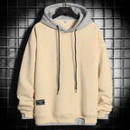 Men's Oversized Harajuku Hoodie – Bold Streetwear Pullover Khaki