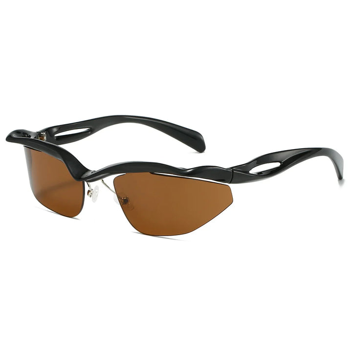 Stylish Curved Sunglasses for Ultimate Sun Protection