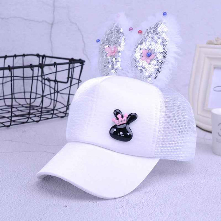 Sequined Ear Caps for Enhanced Style and Sparkle in Fashion Accessories White Rabbit 48to52cm