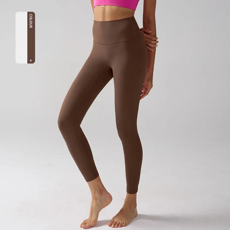 Women's High Waisted Leggings for Fitness, Yoga, and Everyday Use Cocoa
