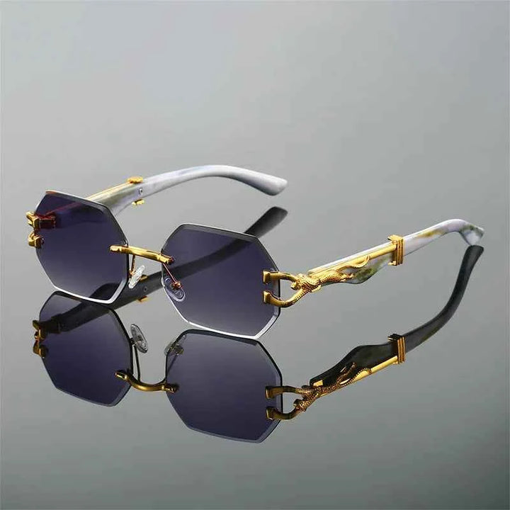 Retro Golden Hour Sunglasses for Stylish Looks Indigo Black