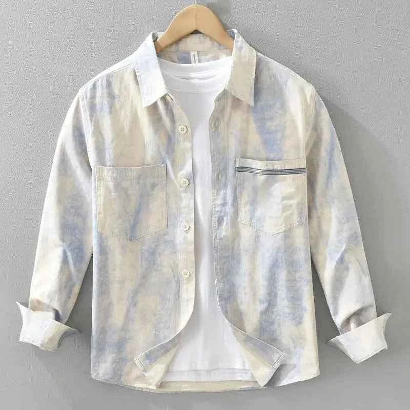 Men's Coastal Button-Up Shirt Sky