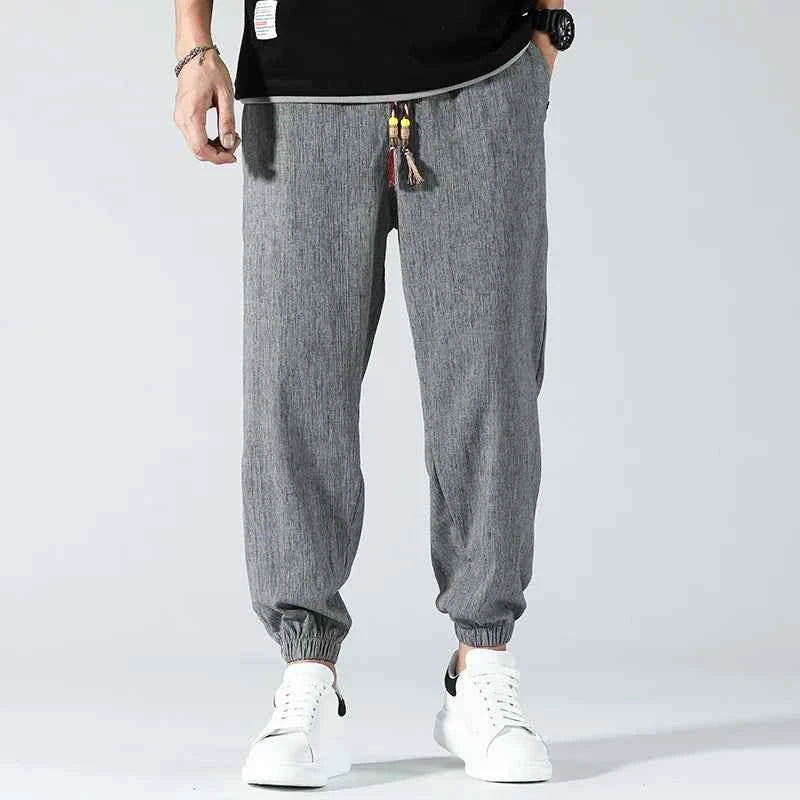 Men's Relaxed-Fit Linen Pants