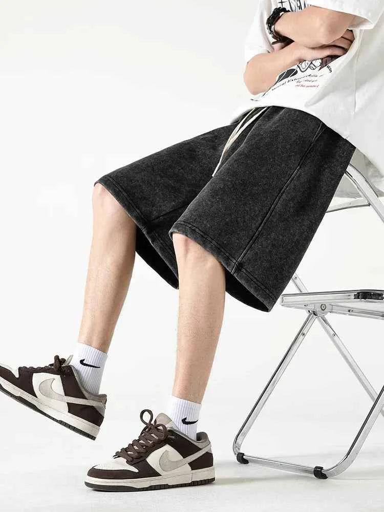 Men's Relaxed Fit Shorts – Breathable Fabric & Drawstring Waistband