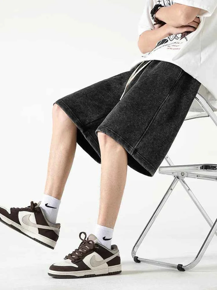 Men's Relaxed Fit Shorts – Breathable Fabric & Drawstring Waistband