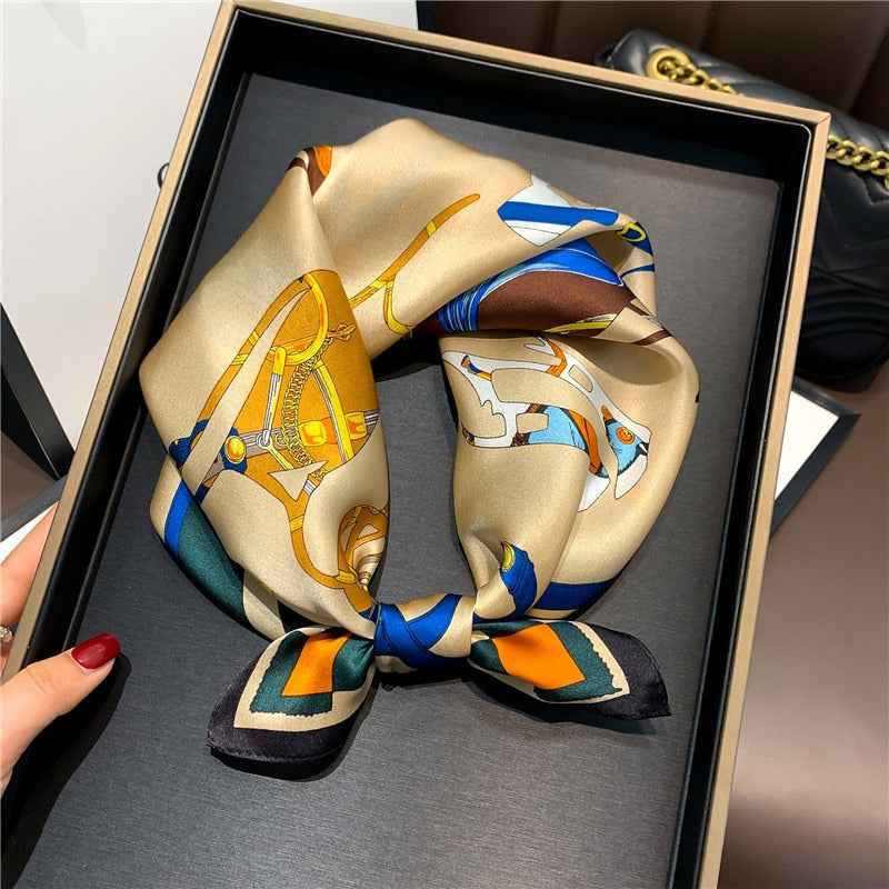 Women's Pure Silk Scarf - Elegant and Luxurious Accessory 20 x 20 inches