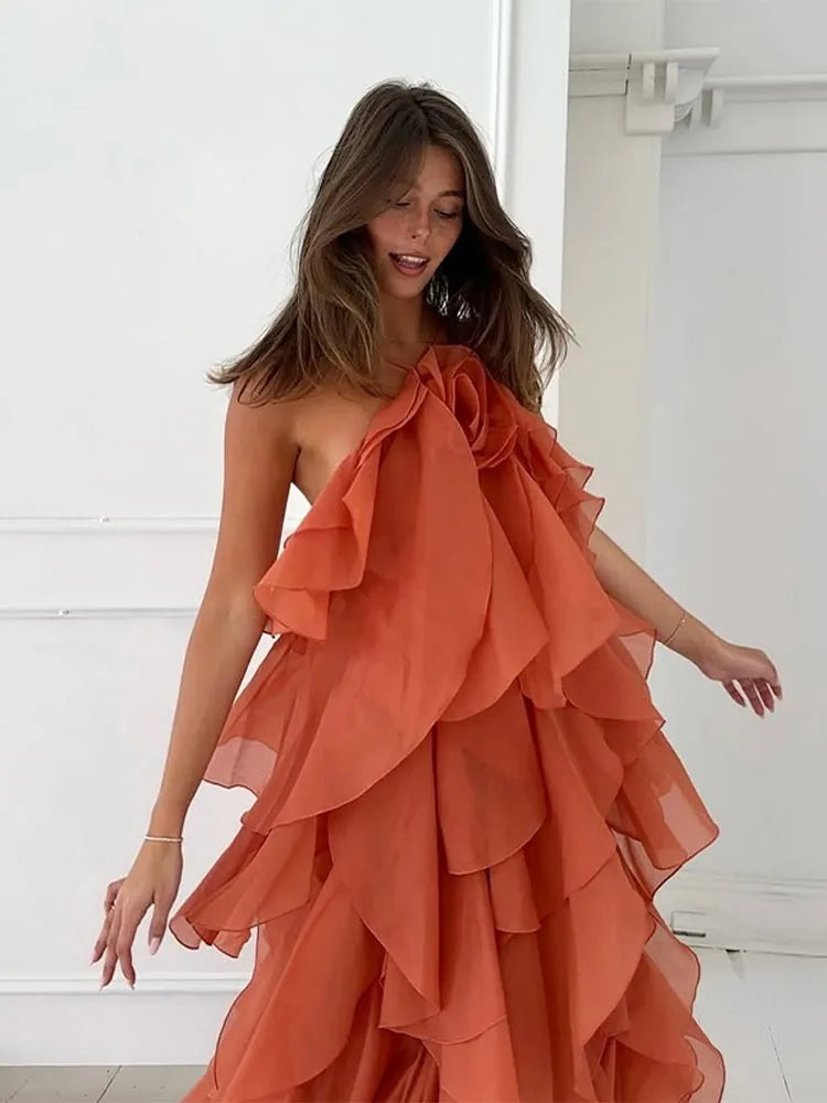 Cataleya | Women's Layered Ruffle Maxi Dress
