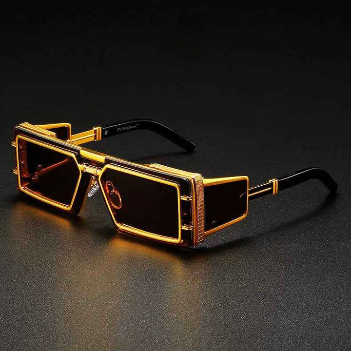 Chic Upton Street Sunglasses for Stylish Protection Brown & Gold