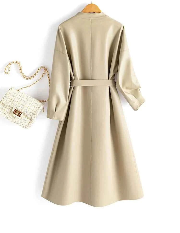 Women's Leather Blazer Dress