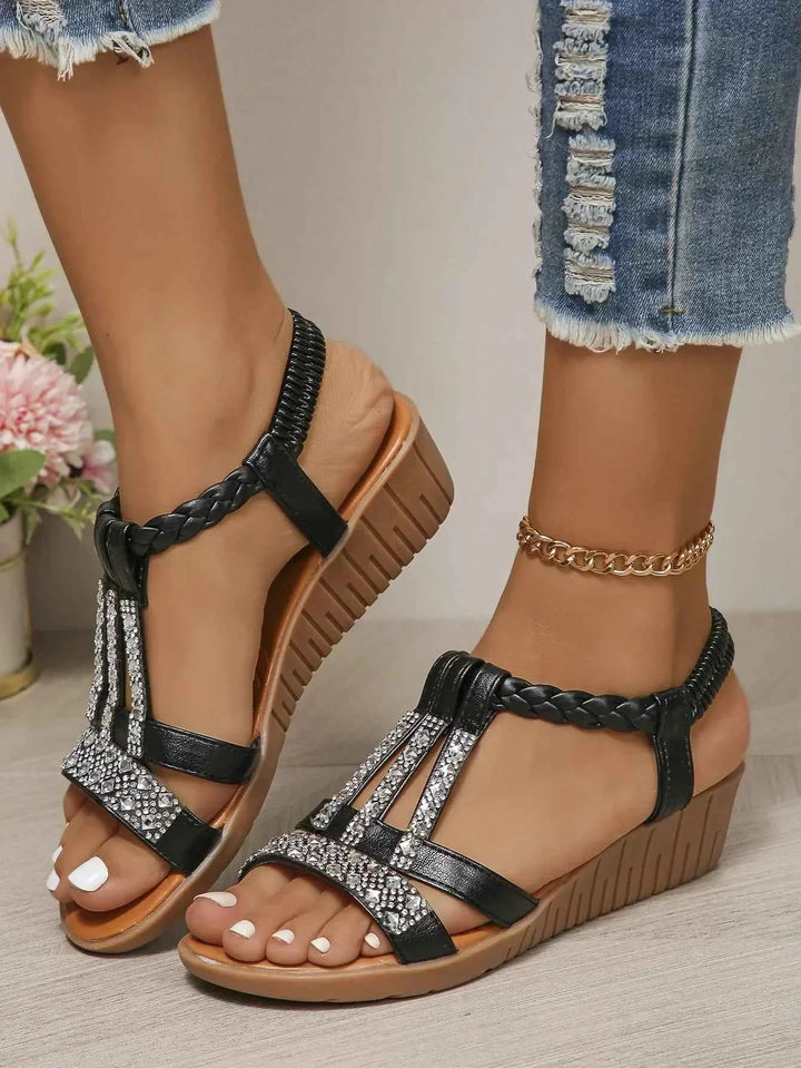 Priscilla | Women's Orthopedic Adjustable Sandals Black