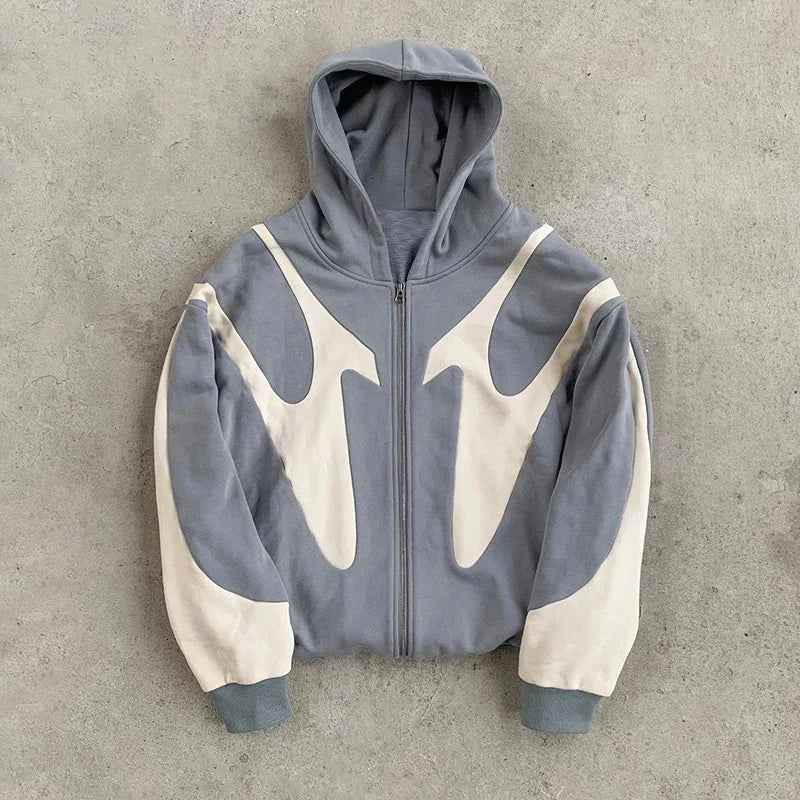 Men's Full-Zip Hoodie - Knox Style Gray