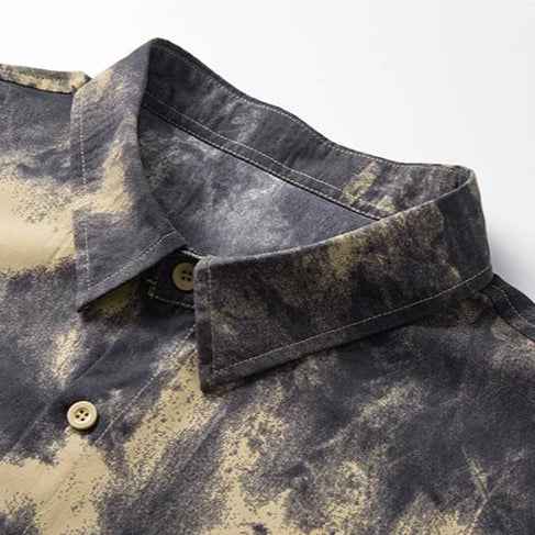 Men's Tie-Dye Button-Up Shirt