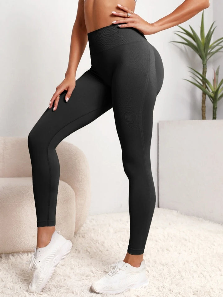 Women's High Waist Seamless Hip Lifting Yoga Leggings for Fitness