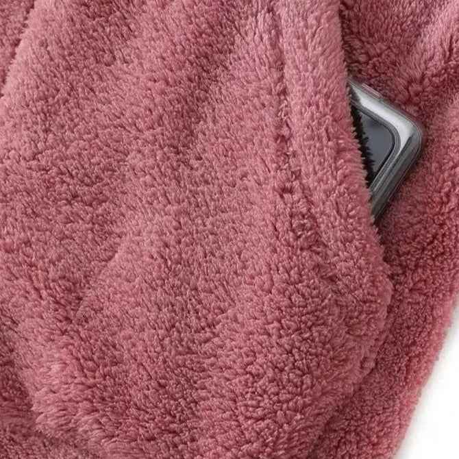 Women's Relaxed Fit Hooded Jacket with Zip Closure and Patch Pockets