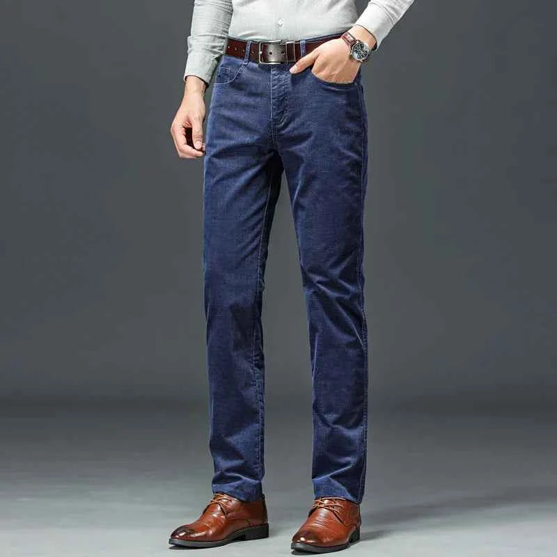 Men's Stretch Trousers - Comfortable and Flexible Fit Blue