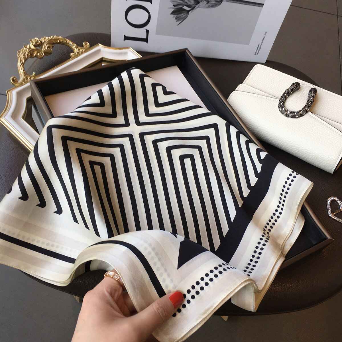 Women's Pure Silk Scarf - Elegant and Luxurious Accessory