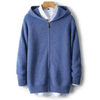 Men's Thick Knit Wool Zip Hoodie Cardigan - Autumn/Winter Jacket