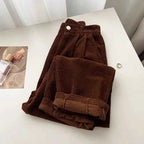 Women's Corduroy Pants Set - Stylish and Comfortable Outfit Coffee