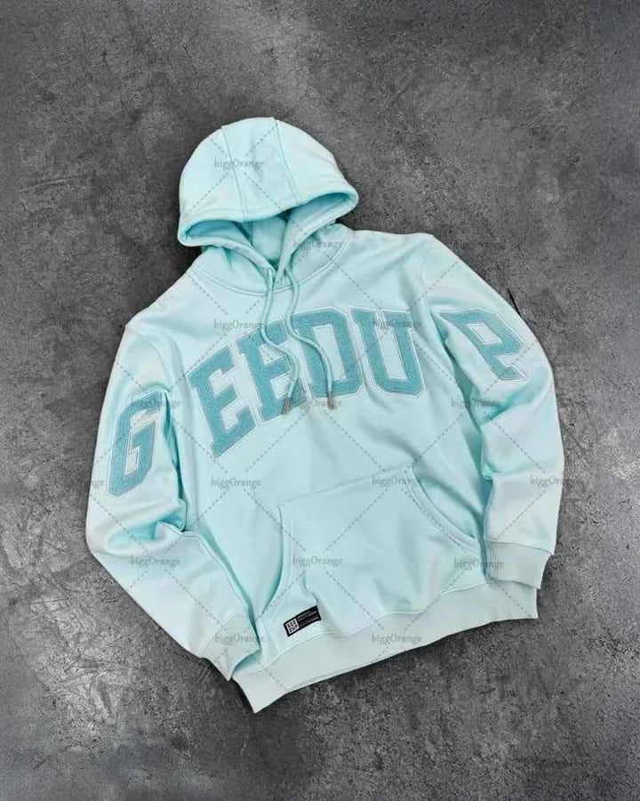 Men's & Women's | Casual Striped Letter Oversized Hoodie for Street Fashion