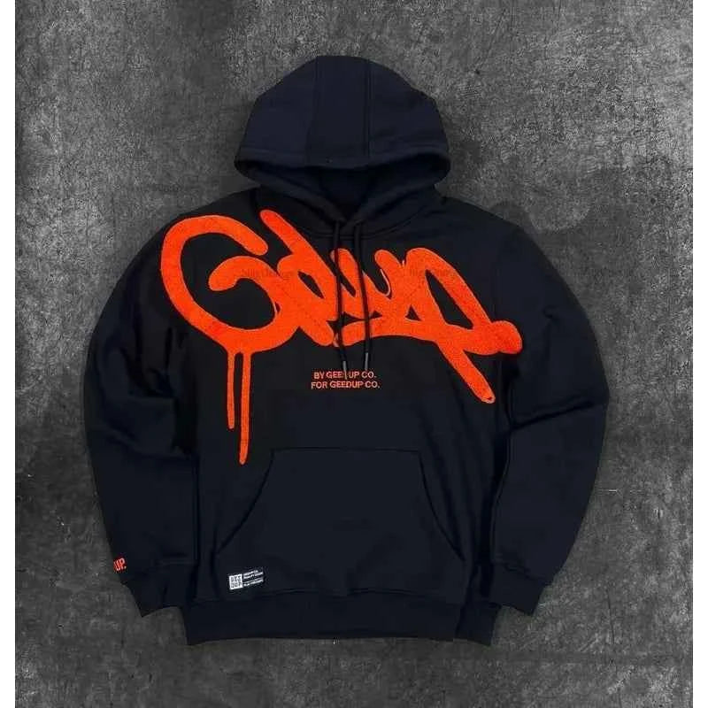 Men's & Women's |  Casual Striped Letter Oversized Hoodie for Street Fashion