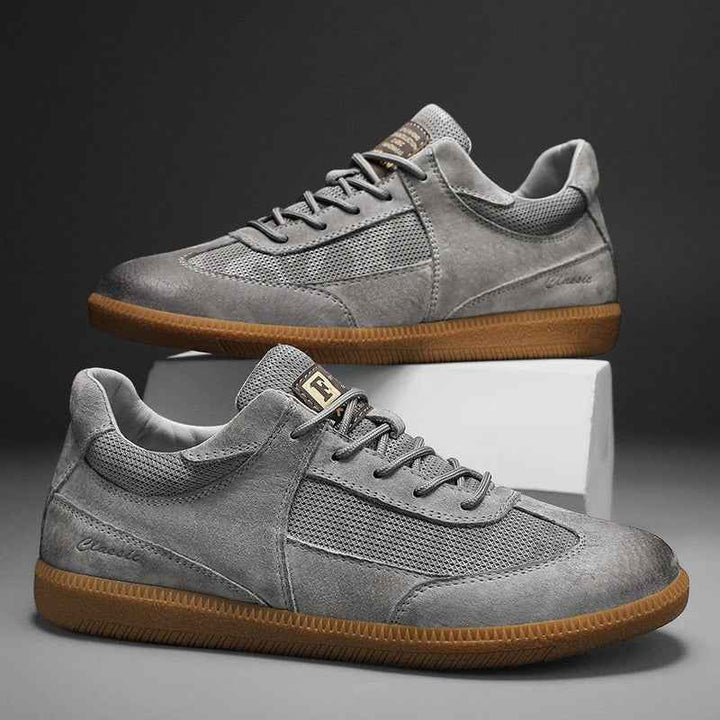 Shawn | Men's Low Top Lace-Up Casual Sneakers Gray