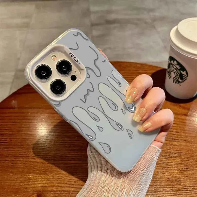Vibrant Color Palette iPhone Case Gray