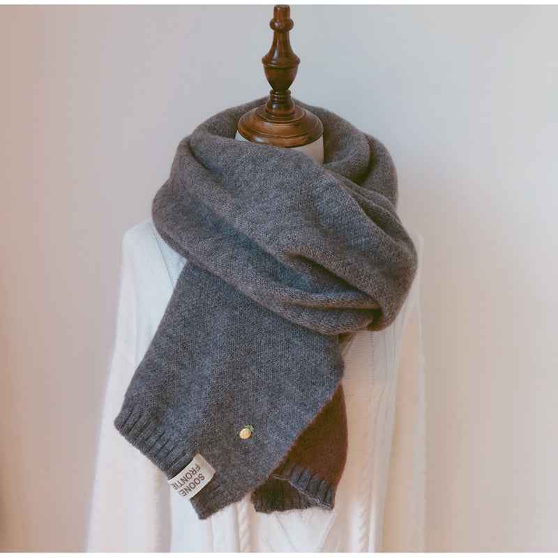 Shawl Accessories Cashmere Scarf Women Scarfs Winter Grey