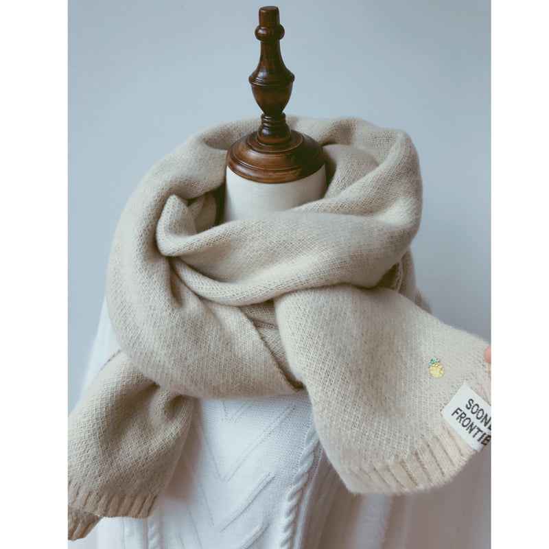 Shawl Accessories Cashmere Scarf Women Scarfs Winter Beige
